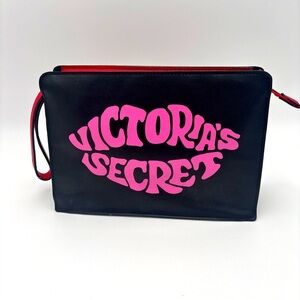 Victoria's Secret Black and Pink‎ Cosmetic Case